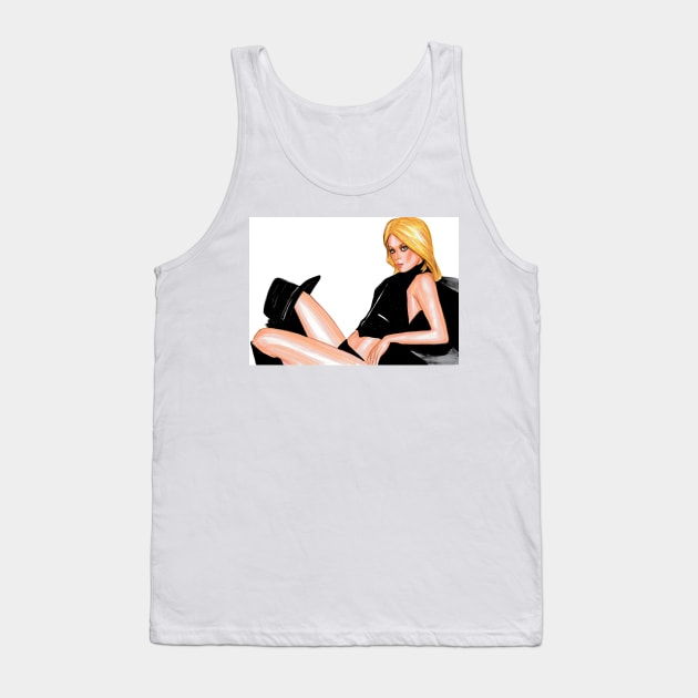 Cherie Currie Tank Top by Svetlana Pelin